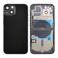 Back Housing with Small Parts Pre-installed for iPhone 13 (for America Version)(No Logo) - Midnight Back Housing with Small Parts Pre-installed for iPhone 13 (for America Version)(No Logo) - Midnight