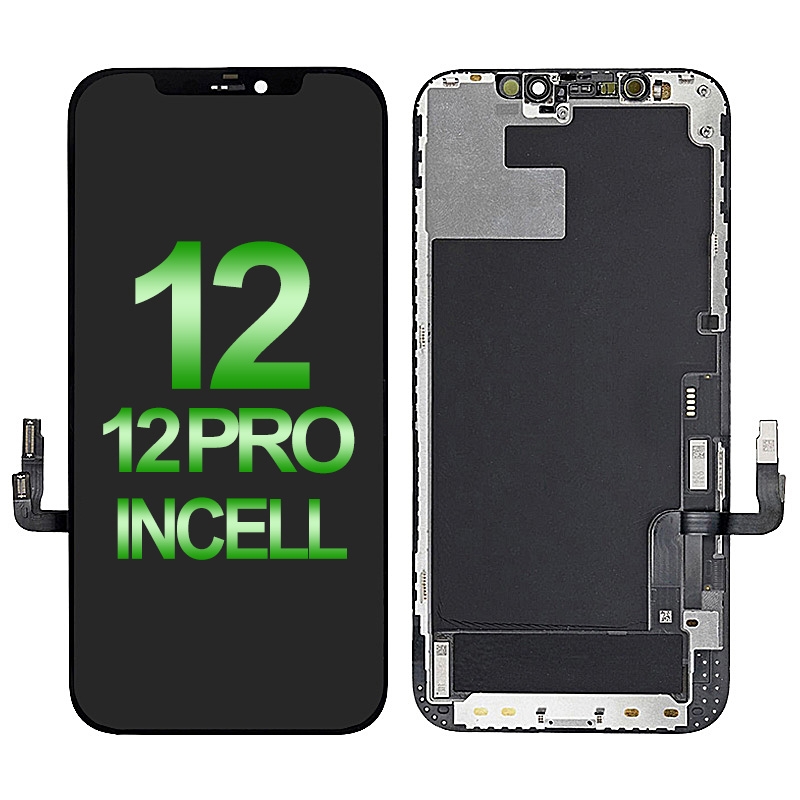 LCD Screen Digitizer Assembly With Portable IC for iPhone 12/ 12 Pro (Incell/ COF) - Black