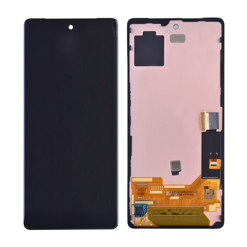 OLED Screen Digitizer Assembly with Frame for Google Pixel 7 - Black