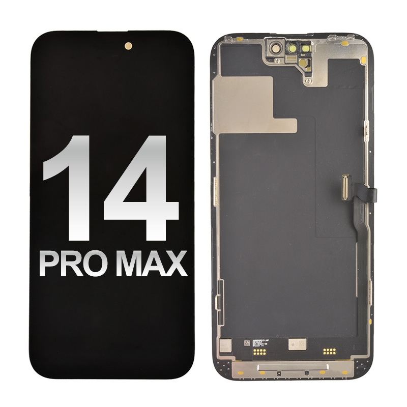OLED Screen Digitizer Assembly With Frame for iPhone 14 Pro Max (High Quality) - Black