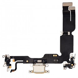  Charging Port with Flex Cable for iPhone 15 Plus (High Quality) - Yellow