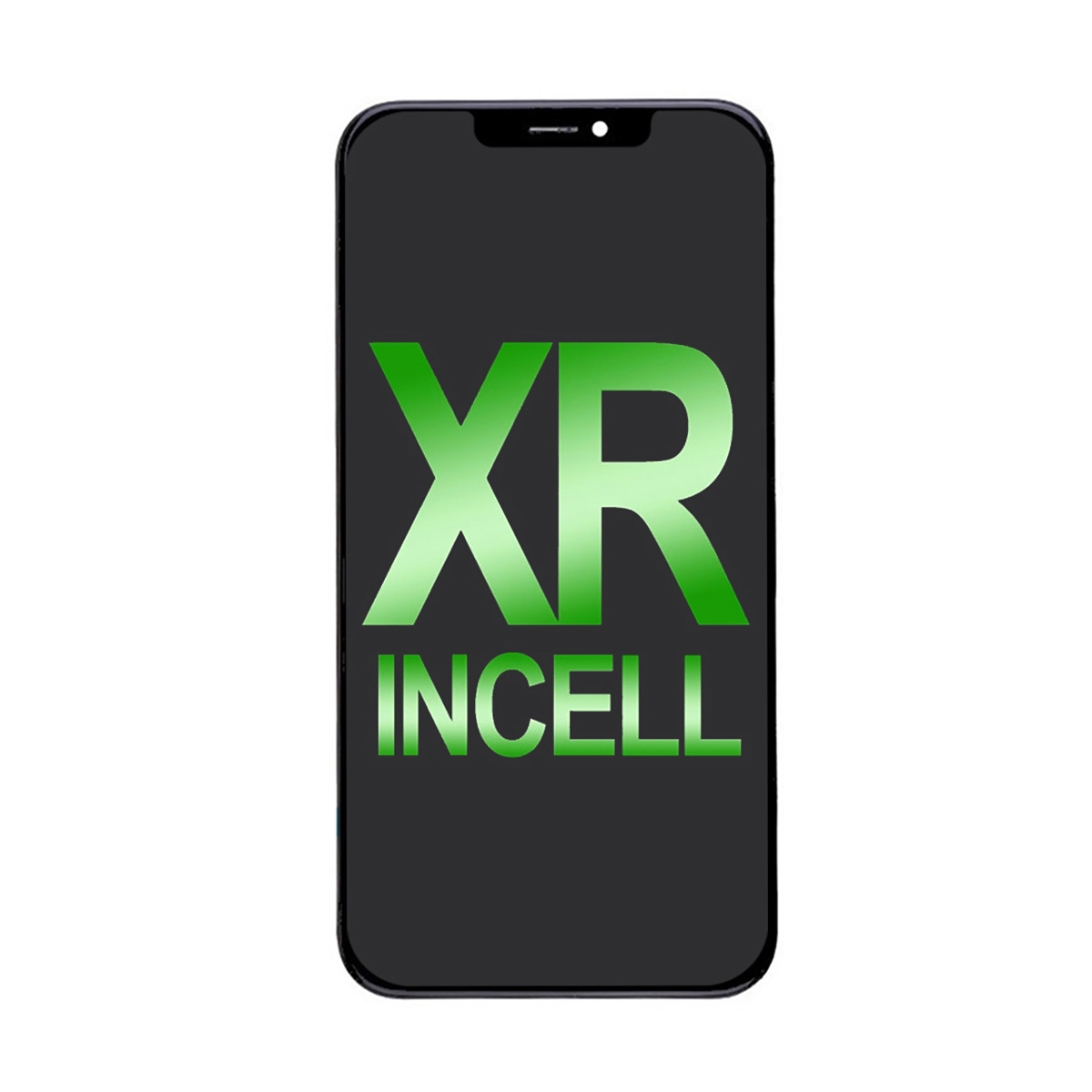 LCD Screen Digitizer Assembly Replacement  with Back Plate for iPhone XR (Incell) - Black