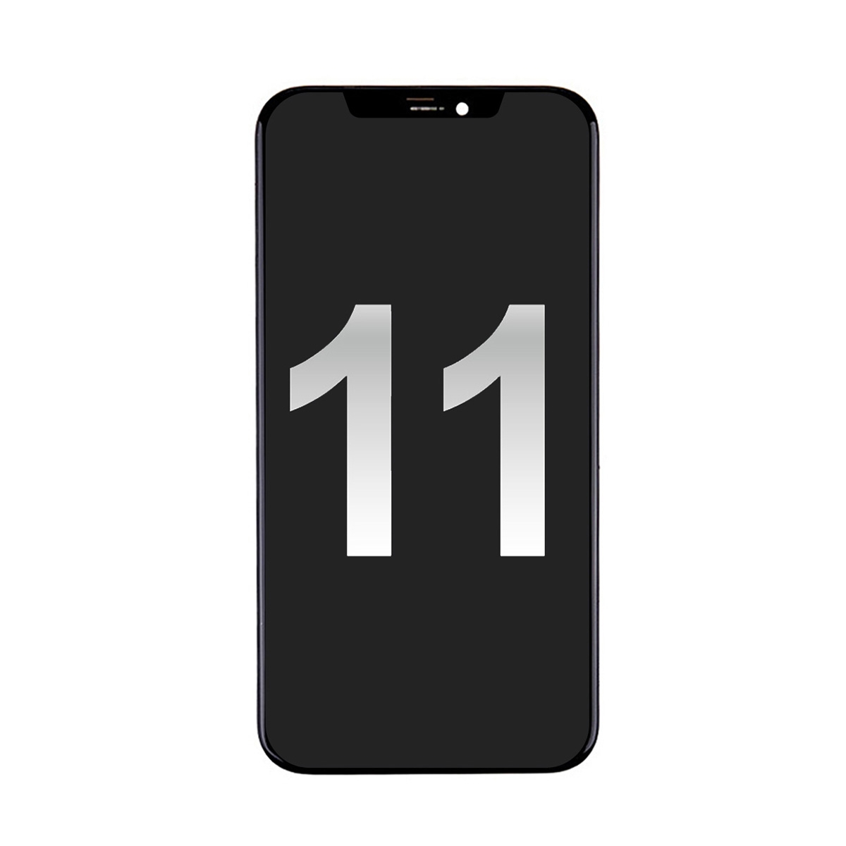 LCD Screen Digitizer Assembly Replacement with Back Plate for iPhone 11 (High Quality)