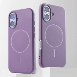 Purple Magnetic TPU Case iPhone 16 Plus