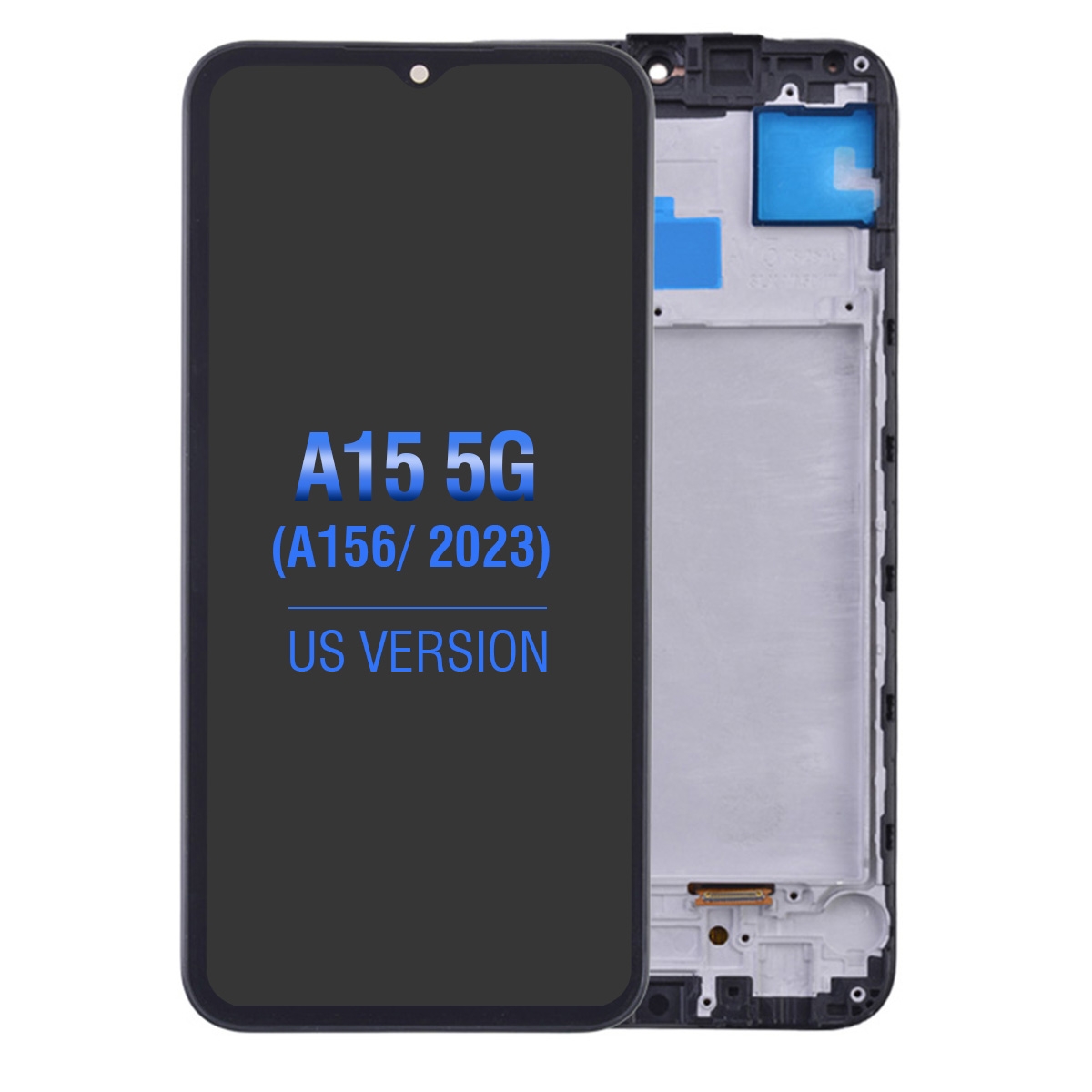 OLED Screen Digitizer with Frame Replacement for Samsung Galaxy A15 5G A156 (Aftermarket) (for America Version)