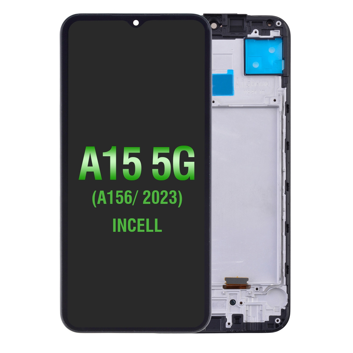 LCD Screen Digitizer Assembly Replacement with Frame for Samsung Galaxy A15 5G A156 (Incell)