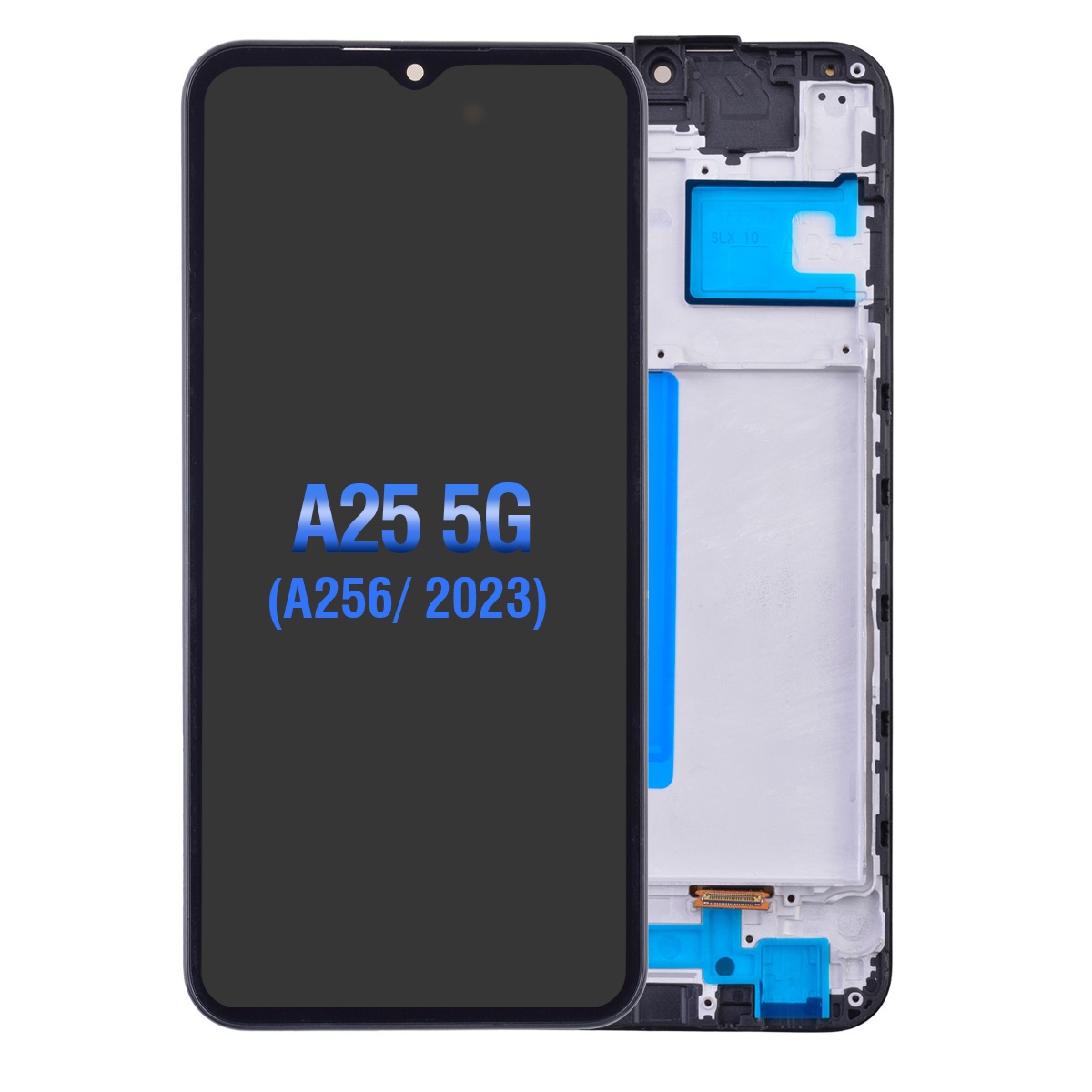 OLED Screen Digitizer Assembly With Frame for Samsung Galaxy A25 5G (2023) A256 (Aftermarket)(1:1 Size)