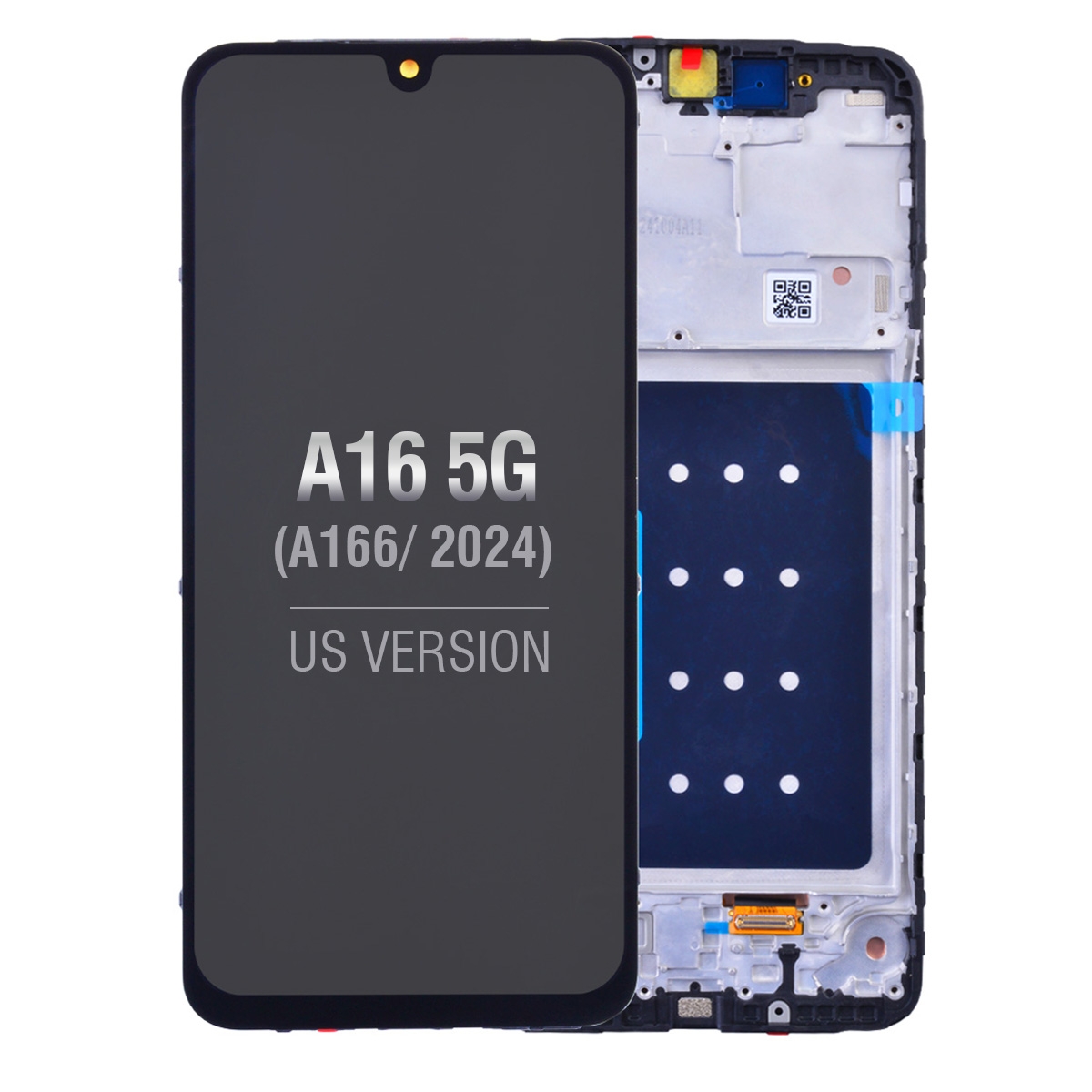 OLED Screen Digitizer Assembly Replacement with Frame for Samsung Galaxy A16 5G A166 (Premium)(for America Version)