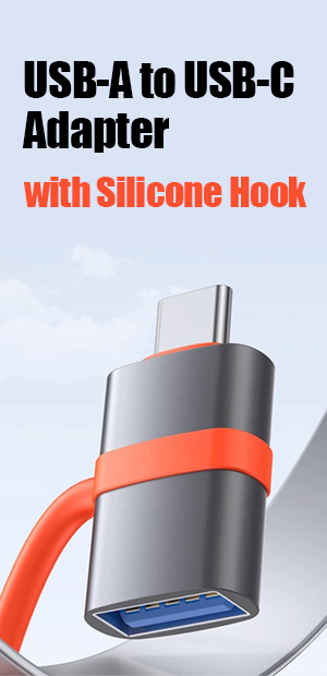 View larger image USB-A to USB-C Adapter with Silicone Hook
