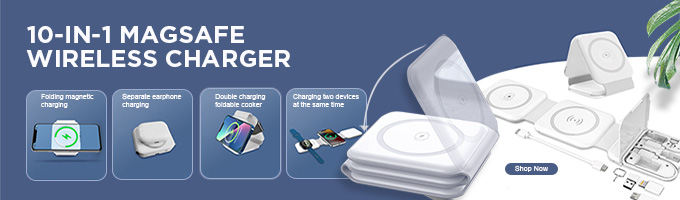 10 in 1 Foldable Portable Magnetic Phone Charger
