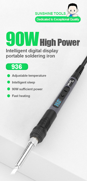 90W High Power Intelligent Digital Display Portable Soldering Iron