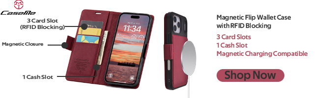 Business flip phone case with 3 color choices