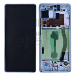 OLED Screen Display with Digitizer Touch Panel and Bezel Frame for Samsung Galaxy S10 Lite G770 - Prism White OLED Screen Display with Digitizer Touch Panel and Bezel Frame for Samsung Galaxy S10 Lite G770 - Prism White