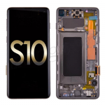  OLED Screen Display with Digitizer Touch Panel and Frame for Samsung Galaxy S10 G973(Service Pack) - Prism Black