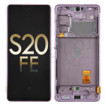 OLED Screen Digitizer Assembly with Frame for Samsung Galaxy S20 FE G780 (Service Pack) - Cloud Lavender OLED Screen Digitizer Assembly with Frame for Samsung Galaxy S20 FE G780 (Service Pack) - Cloud Lavender