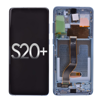  OLED Screen Digitizer with Frame Replacement for Samsung Galaxy S20 Plus G985/ S20 Plus 5G G986 (Premium) - Cloud Blue