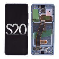  OLED Screen Digitizer with Frame Replacement for Samsung Galaxy S20 G980/ S20 5G G981 (Premium) - Cloud Blue (Excluding Verizon)