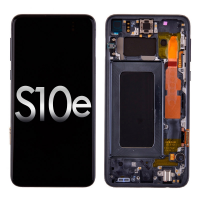  OLED Screen Digitizer with Frame Replacement for Samsung Galaxy S10e G970 (Premium) - Prism Black