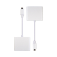  3 in 1 Type-C to HDMI Adapter Cable - White