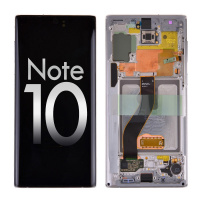  OLED Screen Digitizer with Frame Replacement for Samsung Galaxy Note 10 N970 (Premium) - Aura White