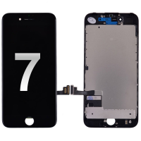  LCD Screen Display with Touch Digitizer and Back Plate for iPhone 7 (High Quality) - Black