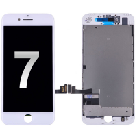  LCD Screen Display with Touch Digitizer and Back Plate for iPhone 7 (High Quality) - White