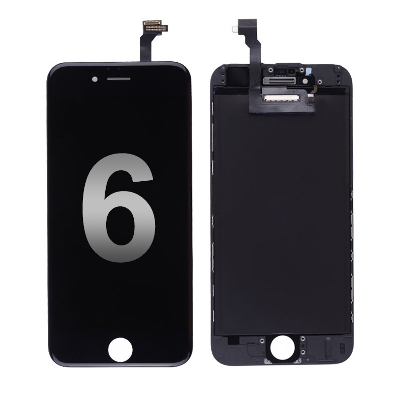 LCD with Touch Screen Digitizer with Frame for iPhone 6 (Aftermarket) - Black