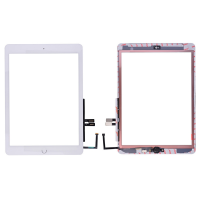  Touch Screen Digitizer With Home Button and Home Button Flex Cable for iPad 6(2018) A1893 A1954(High Quality) - White