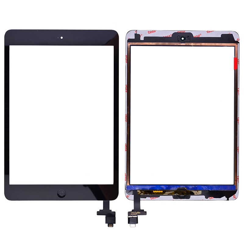 Touch Screen Digitizer Assembly with IC Control Circuit Logic Board and Home Button for iPad mini 1/ 2 (High Quality) - Black