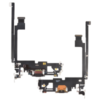  Charging Port with Flex Cable for iPhone 12 Pro Max (High Quality) - Black