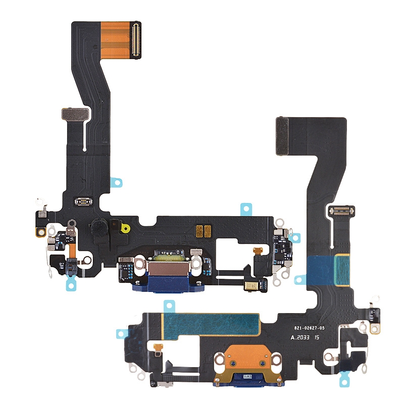 Charging Port with Flex Cable for iPhone 12 (High Quality) - Blue