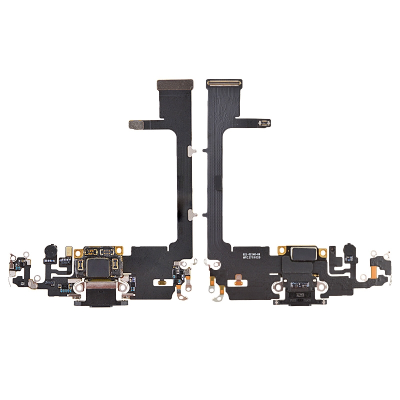 Charging Port Flex Cable with Interconnect Board for iPhone 11 Pro (High Quality) - Black