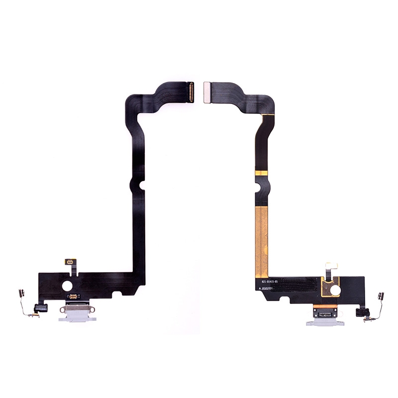 Charging Port with Flex Cable for iPhone XS Max (High Quality) - Gray