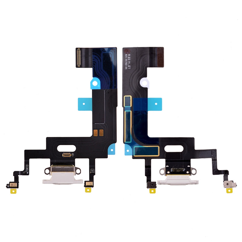 Charging Port with Flex Cable for iPhone XR (High Quality) - White