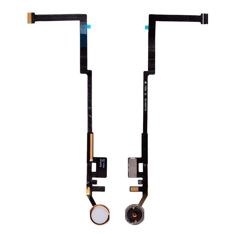 Home Button Connector with Flex Cable Ribbon for iPad 5 (2017)/ iPad 6 (2018) - Gold