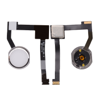  Home Button with Flex Cable Ribbon and Home Button Connector for iPad mini 4 - Silver