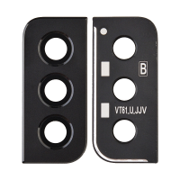  Rear Camera Glass Lens and Cover Bezel Ring for Samsung Galaxy S21 Plus 5G G996 - Phantom Black