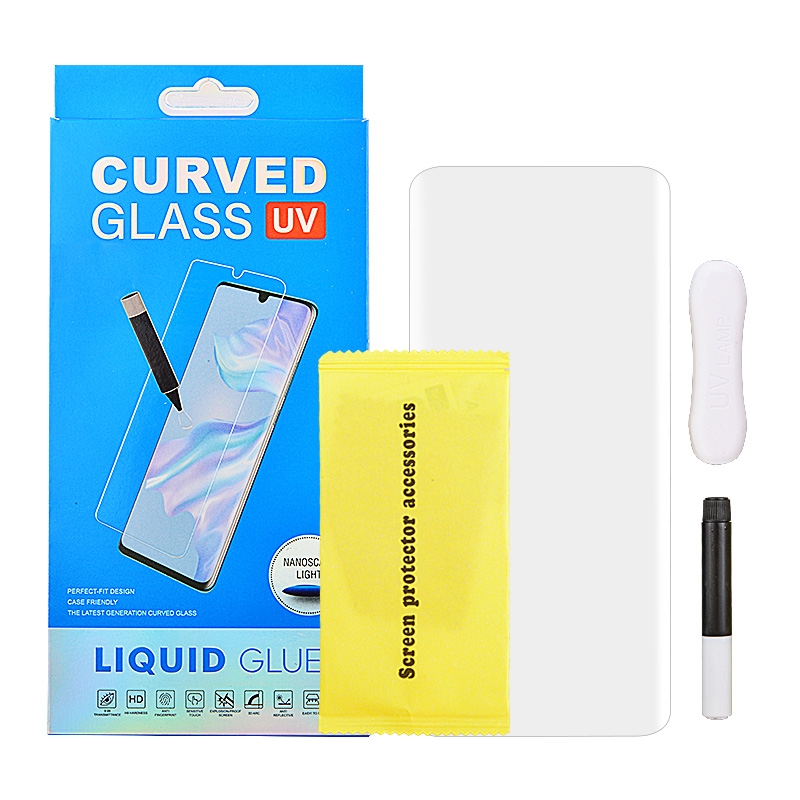 Full Cover Tempered Glass Screen Protector for Samsung Galaxy S21 Ultra 5G G998 (with UV Light & UV Glue)(Retail Packaging)