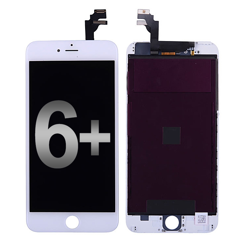 LCD with Touch Screen Digitizer with Frame for iPhone 6 Plus (Aftermarket) - White