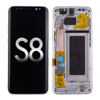  OLED Screen Digitizer with Frame Replacement for Samsung Galaxy S8 G950U (Premium) - Arctic Silver