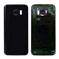  Back Cover with Camera Glass Lens and Adhesive Tape for Samsung Galaxy S7 Edge G935(for SAMSUNG and Galaxy S7 edge) - Black