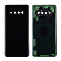  Back Cover with Camera Glass Lens and Adhesive Tape for Samsung Galaxy S10 Plus G975(for SAMSUNG and Galaxy S10+) - Prism Black