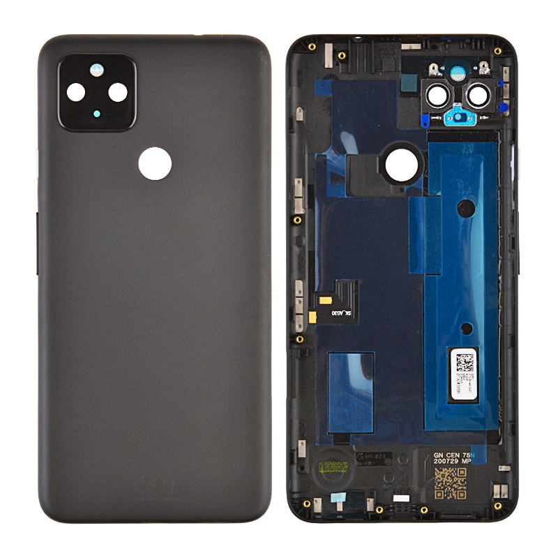 Back Housing with Camera Lens for Google Pixel 4a 5G (for G) - Black