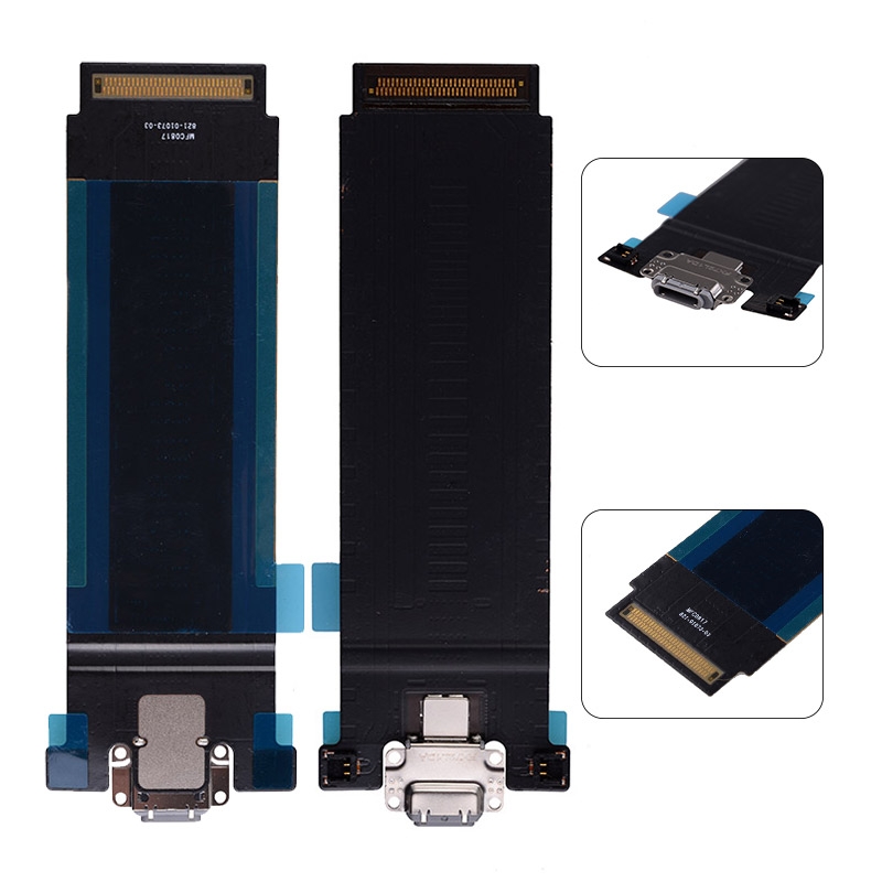 Charging Port with Flex Cable for iPad Pro 12.9 2nd Gen (Wifi Version) - Black