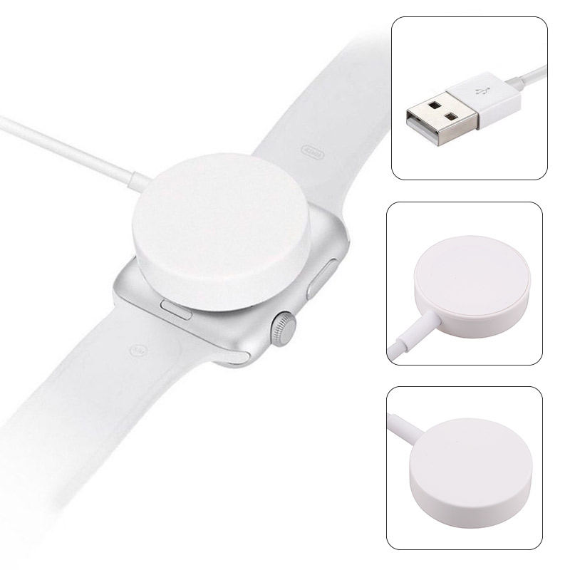3ft Magnetic USB-A Charging Cable for Apple Watch Series 1/ 2/ 3/ 4/ 5/ 6/ 7/ 8 - White