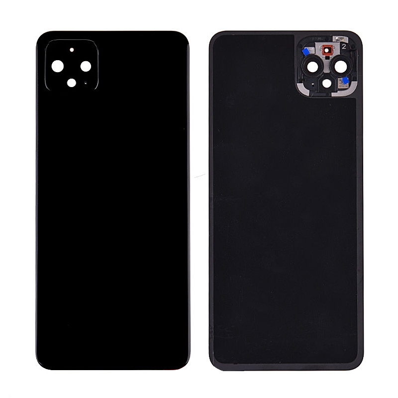 Back Cover with Camera Glass Lens and Adhesive Tape for Google Pixel 4 XL(for G) - Black