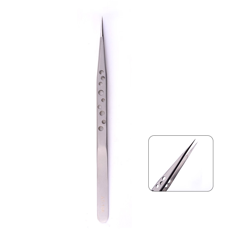 Precision Stainless Steel High-temperature Resistant Straight Tip Tweezer Tool for Mobile Phone Repair