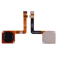  Home Button with Flex Cable,Connector and Fingerprint Scanner Sensor for Motorola Moto G7 XT1962(for M) - Black