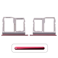  Sim Card Tray and MicroSD Card Tray for LG V40 ThinQ V405/ G8 ThinQ LM-G820 - Carmine Red