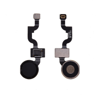  Home Button with Flex Cable,Connector and Fingerprint Scanner Sensor for Google Pixel 3a XL - Black